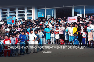 Children waiting for treatment by dr.Forley